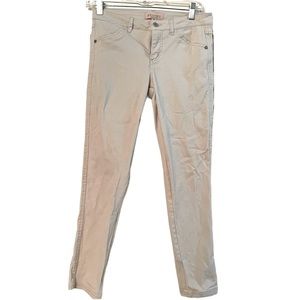 Philosophy cream beige slim leg pants w/ pockets Sz 6 petite, Republic